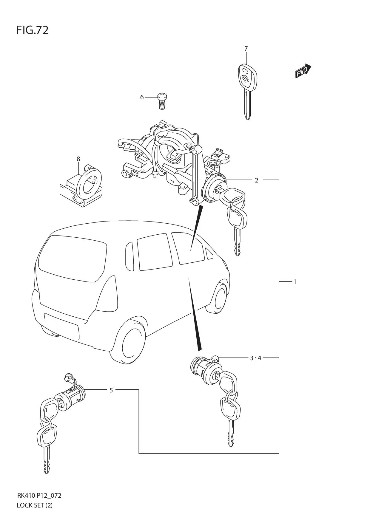 FIG.72 LOCK SET (2)