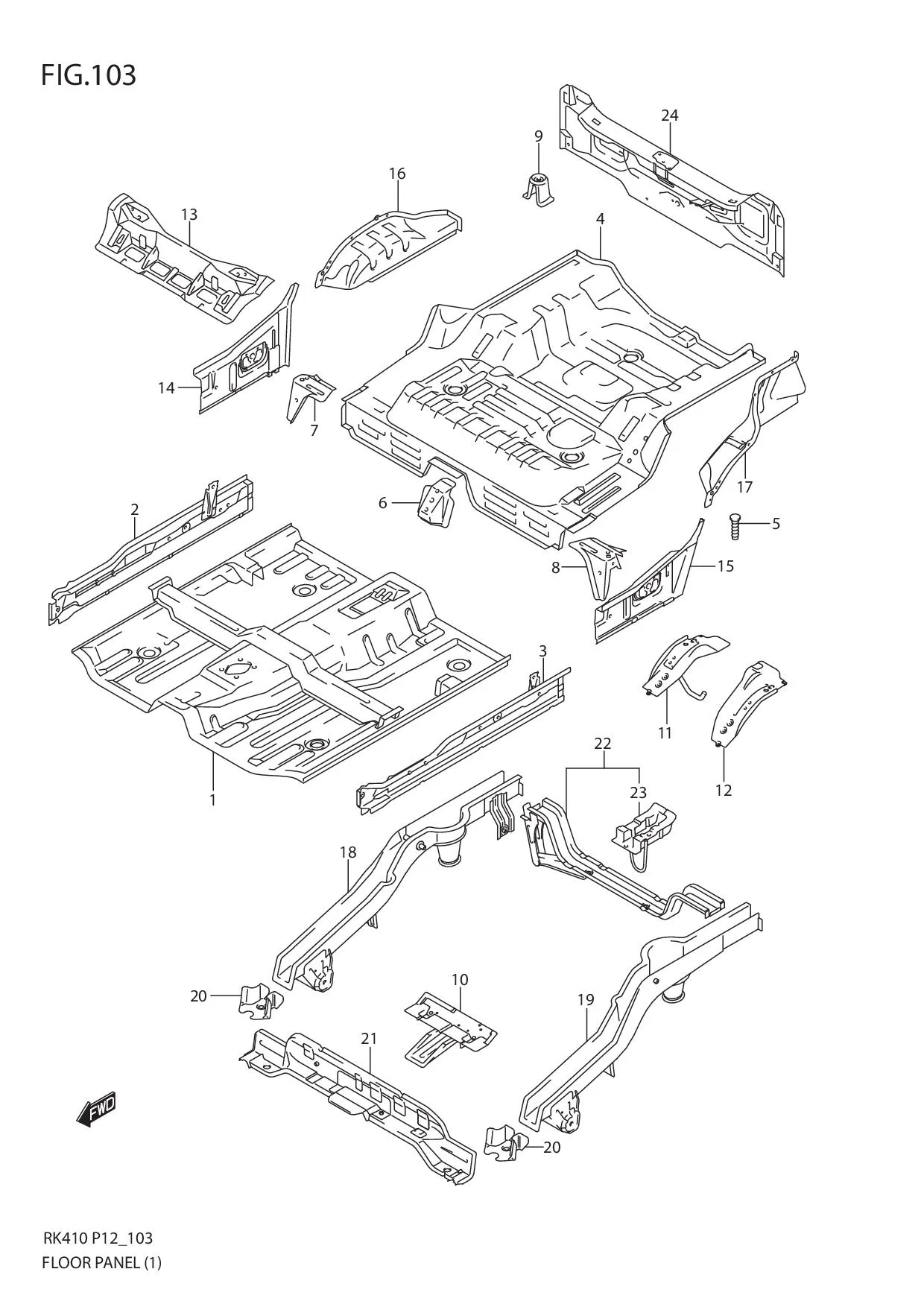 FIG.103 FLOOR PANEL (1)