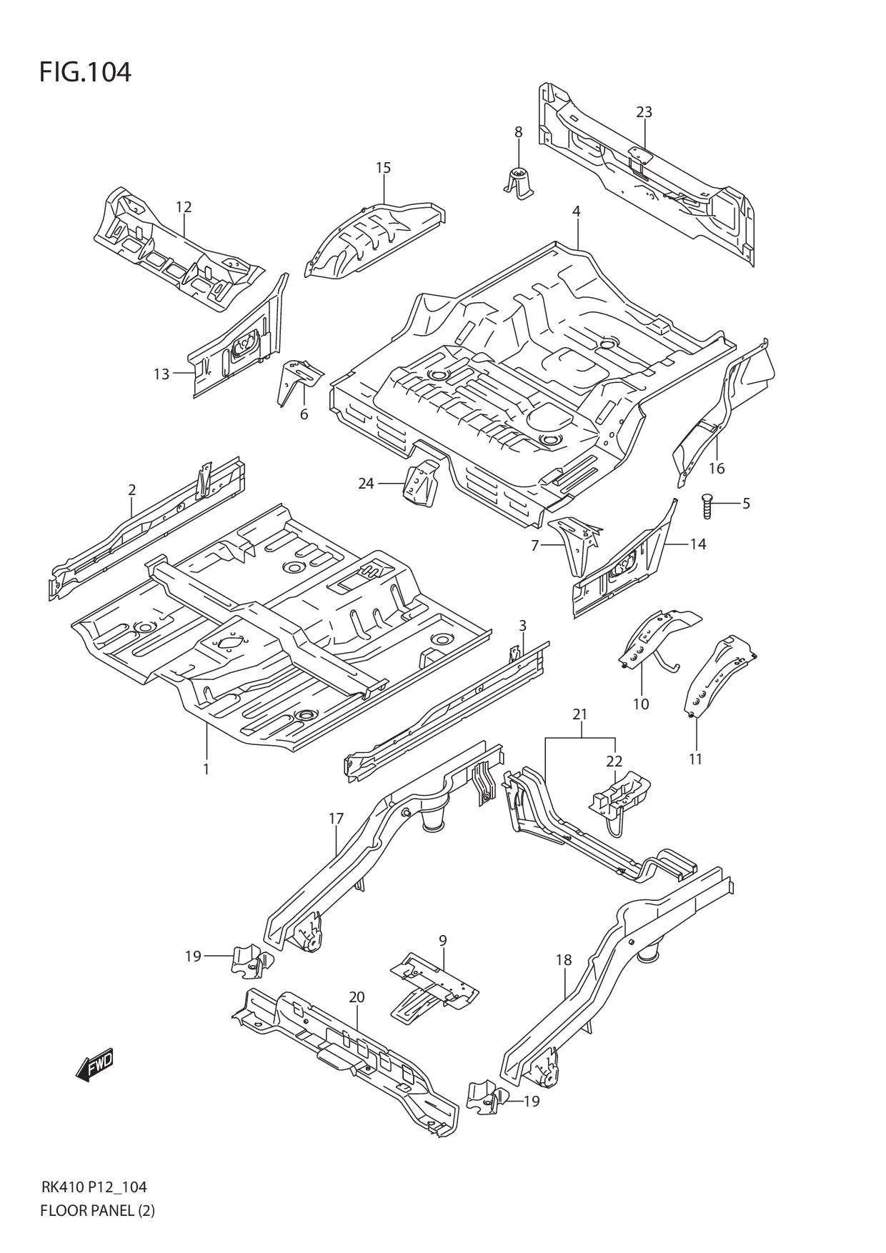 FIG.104 FLOOR PANEL (2)