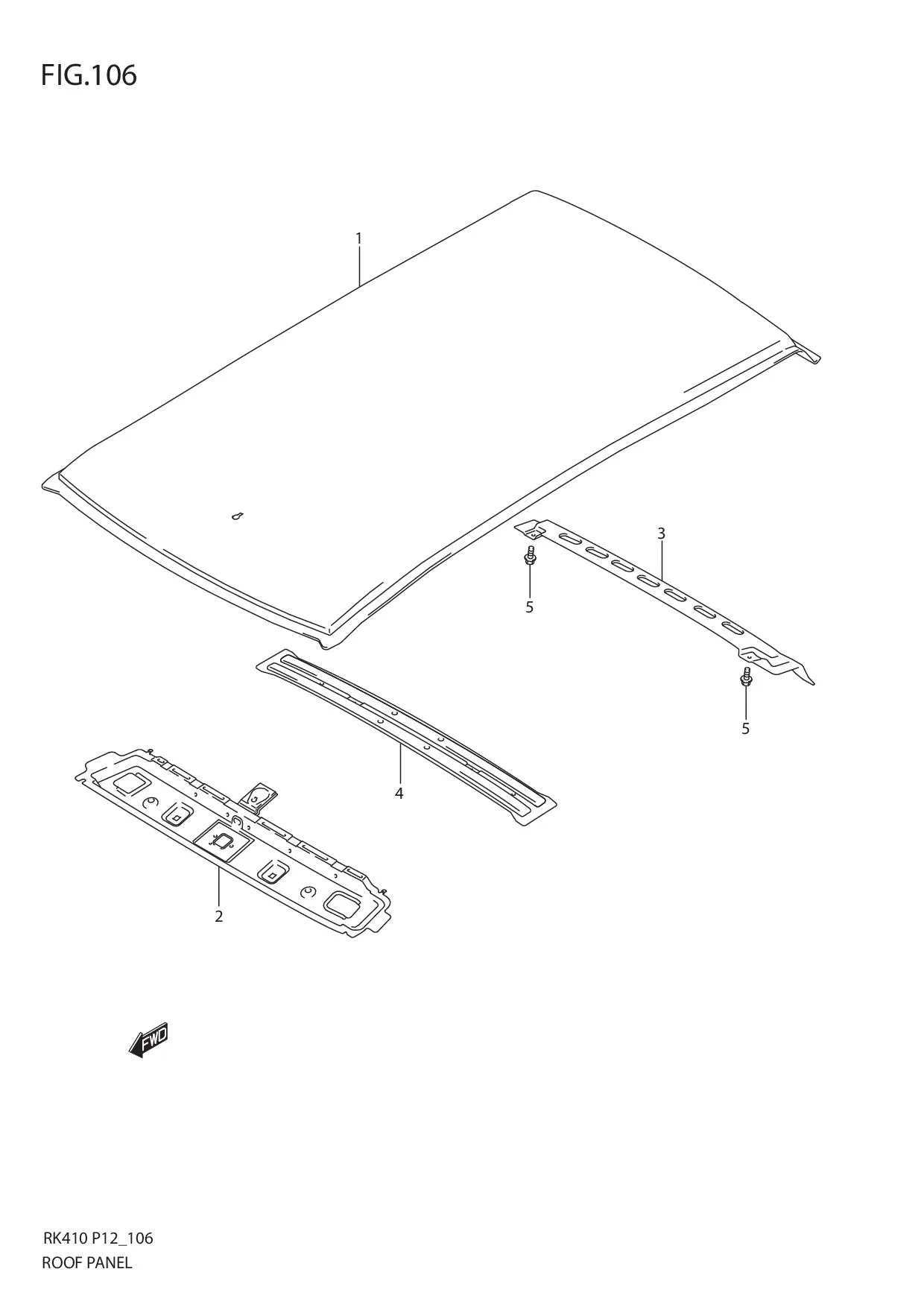 FIG.106 ROOF PANEL