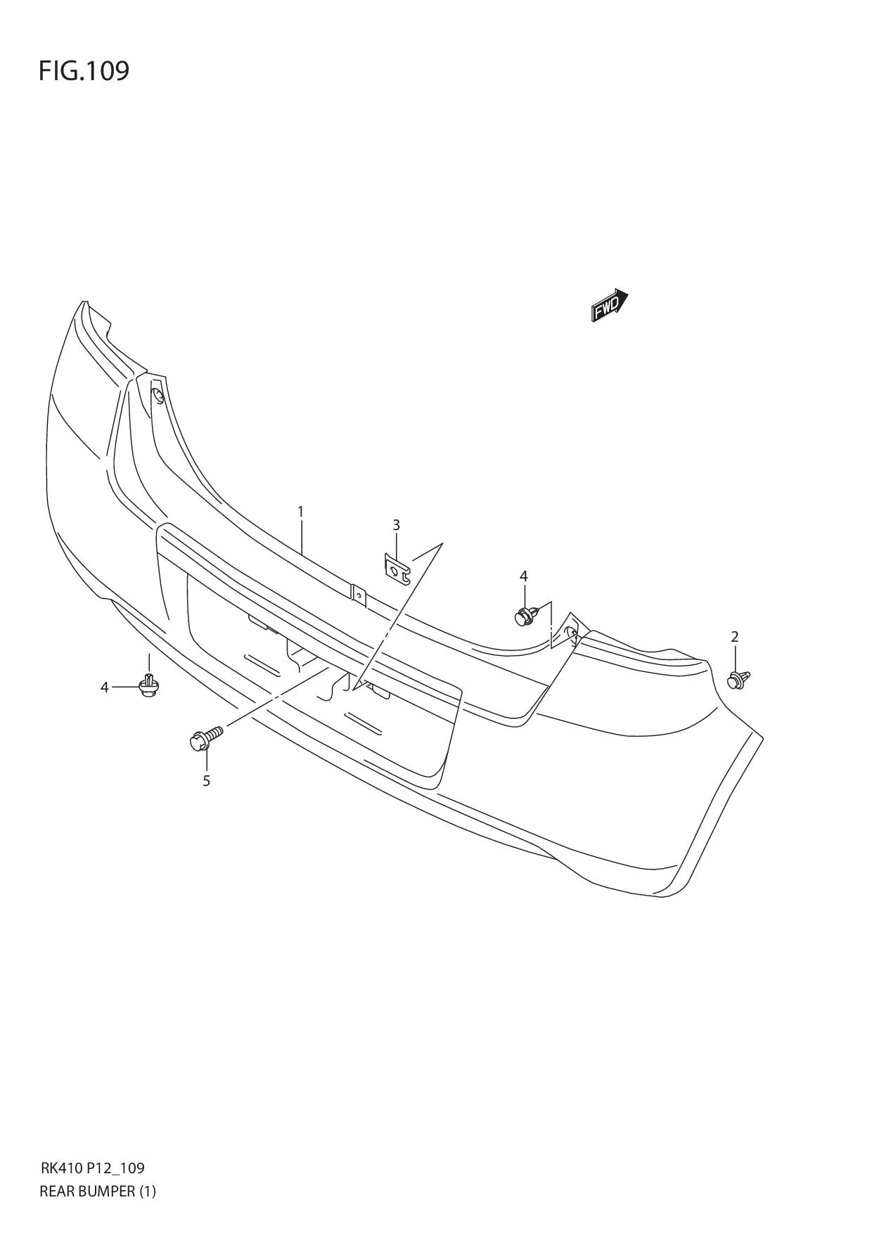 FIG.109 REAR BUMPER (1)