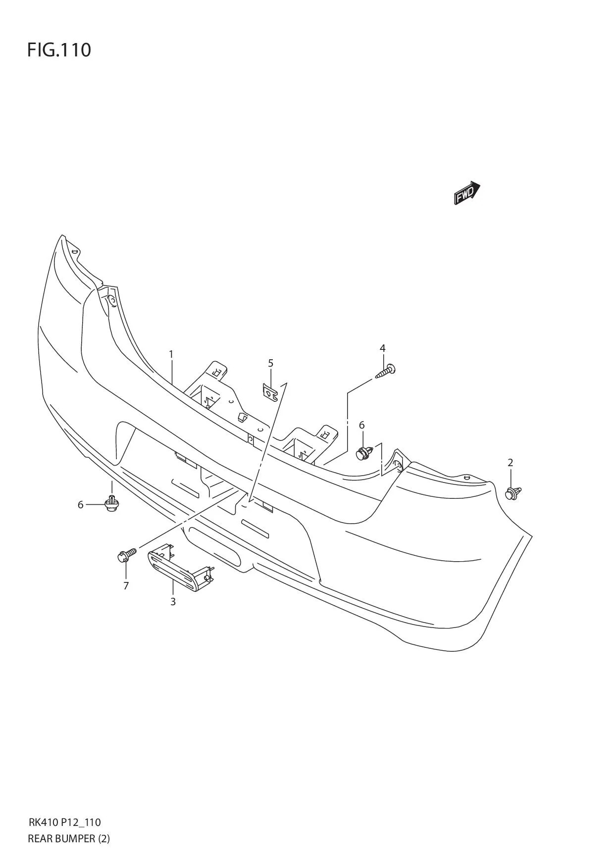 FIG.110 REAR BUMPER (2)