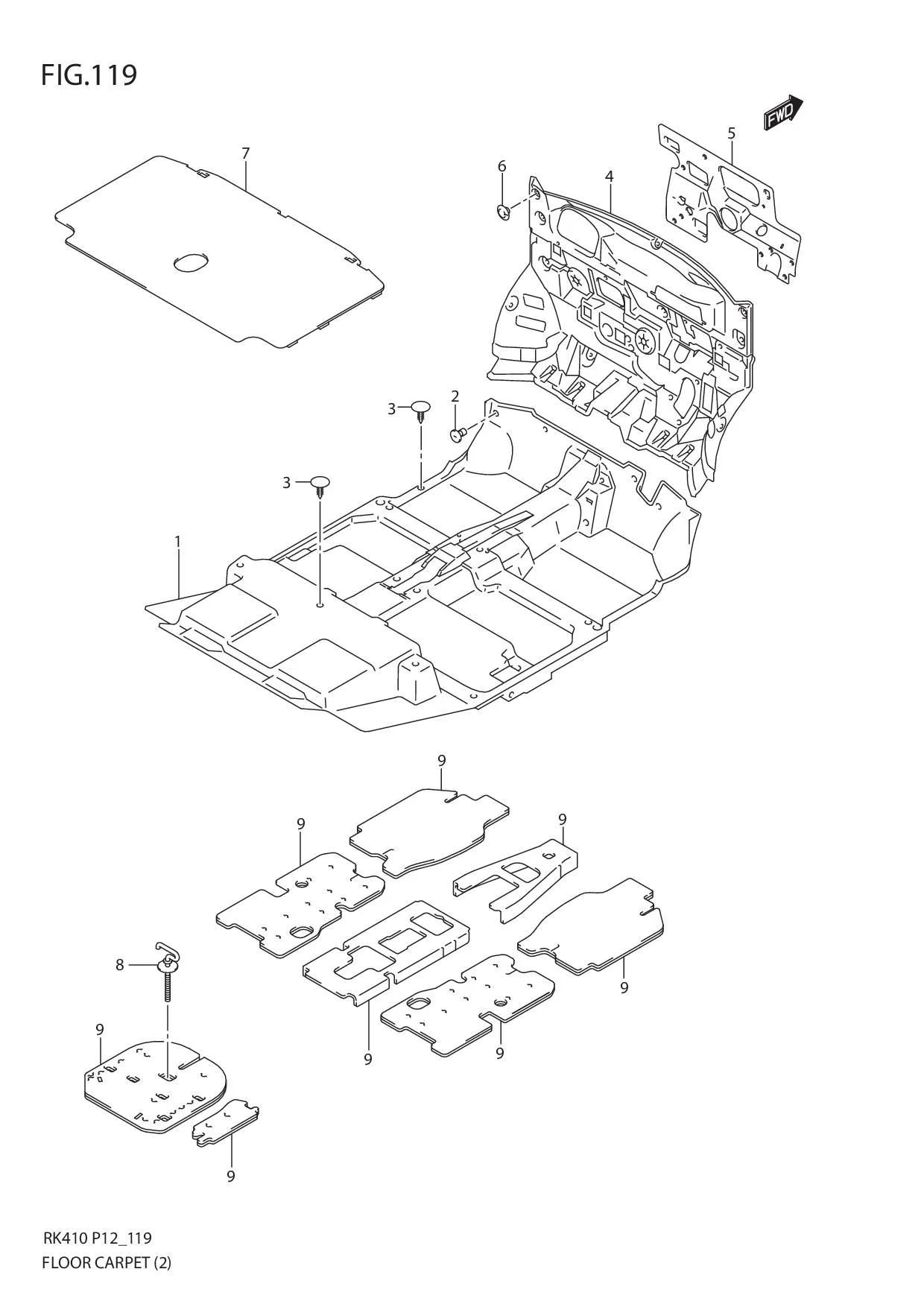 FIG.119 FLOOR CARPET (2)