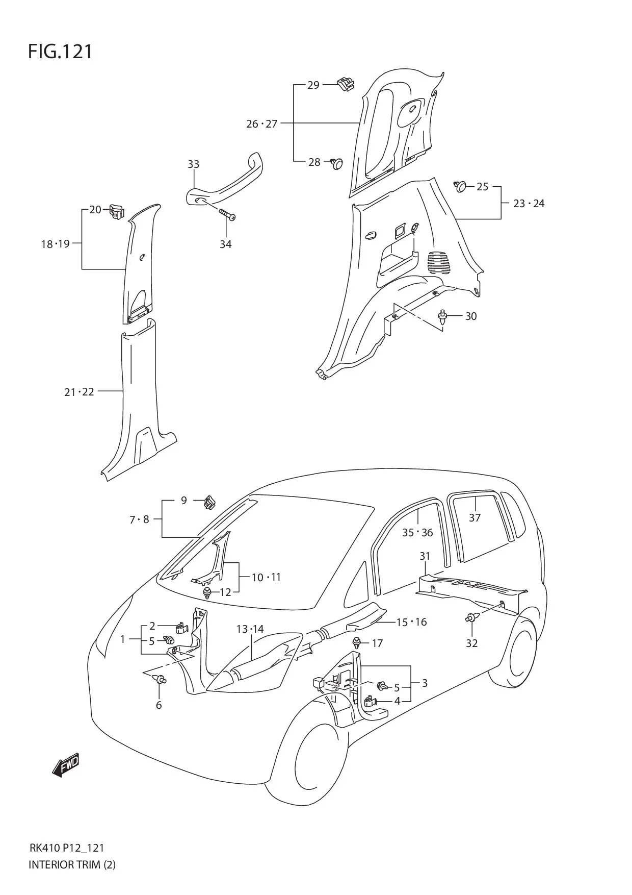 FIG.121 INTERIOR TRIM (2)