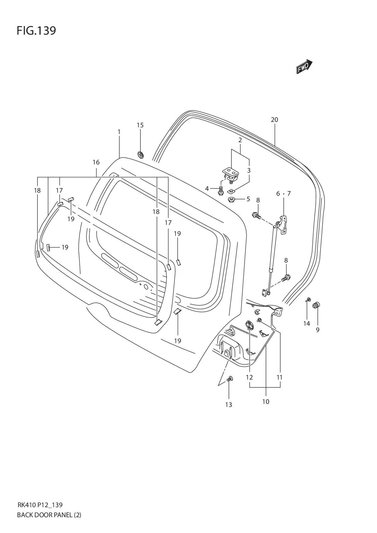 FIG.139 BACK DOOR PANEL (2)