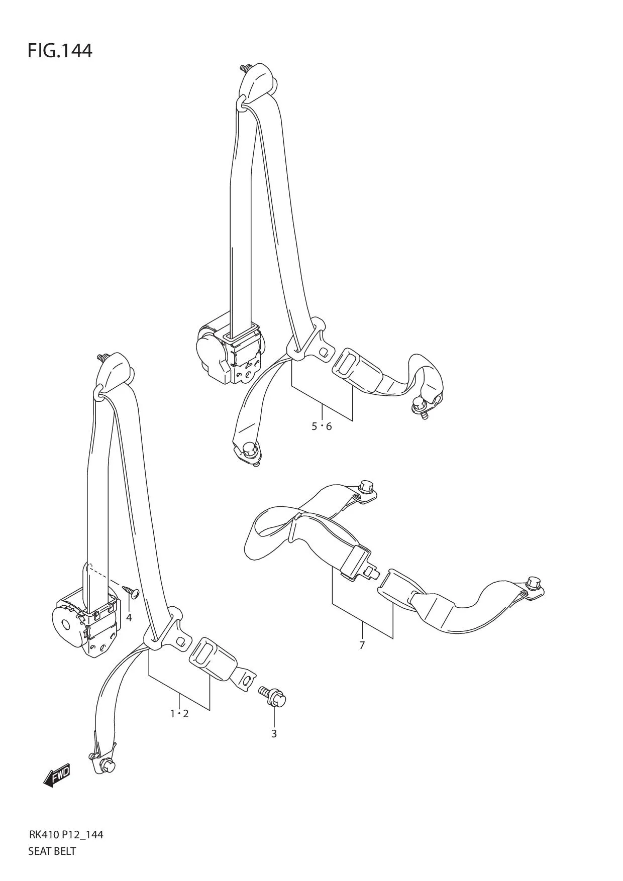 FIG.144 SEAT BELT