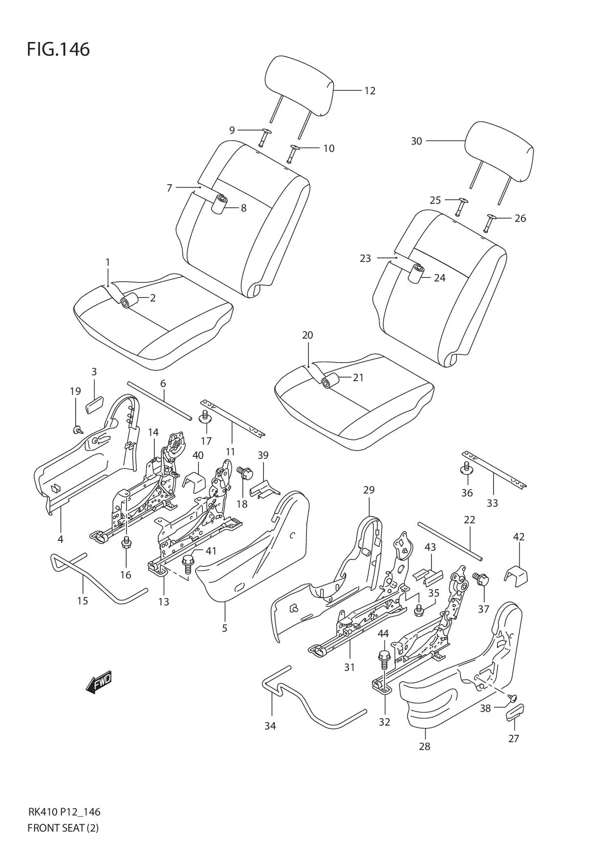 FIG.146 FRONT SEAT (2)
