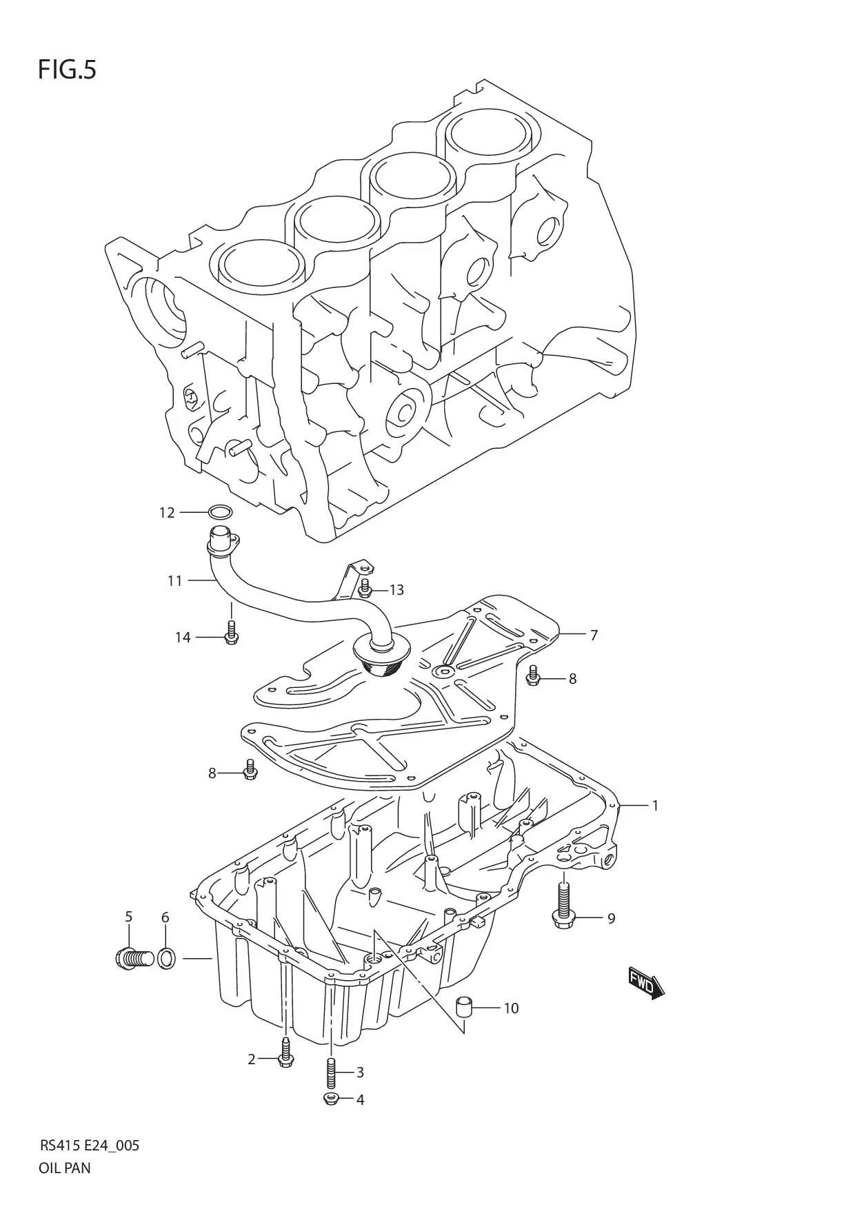 FIG.5 OIL PAN