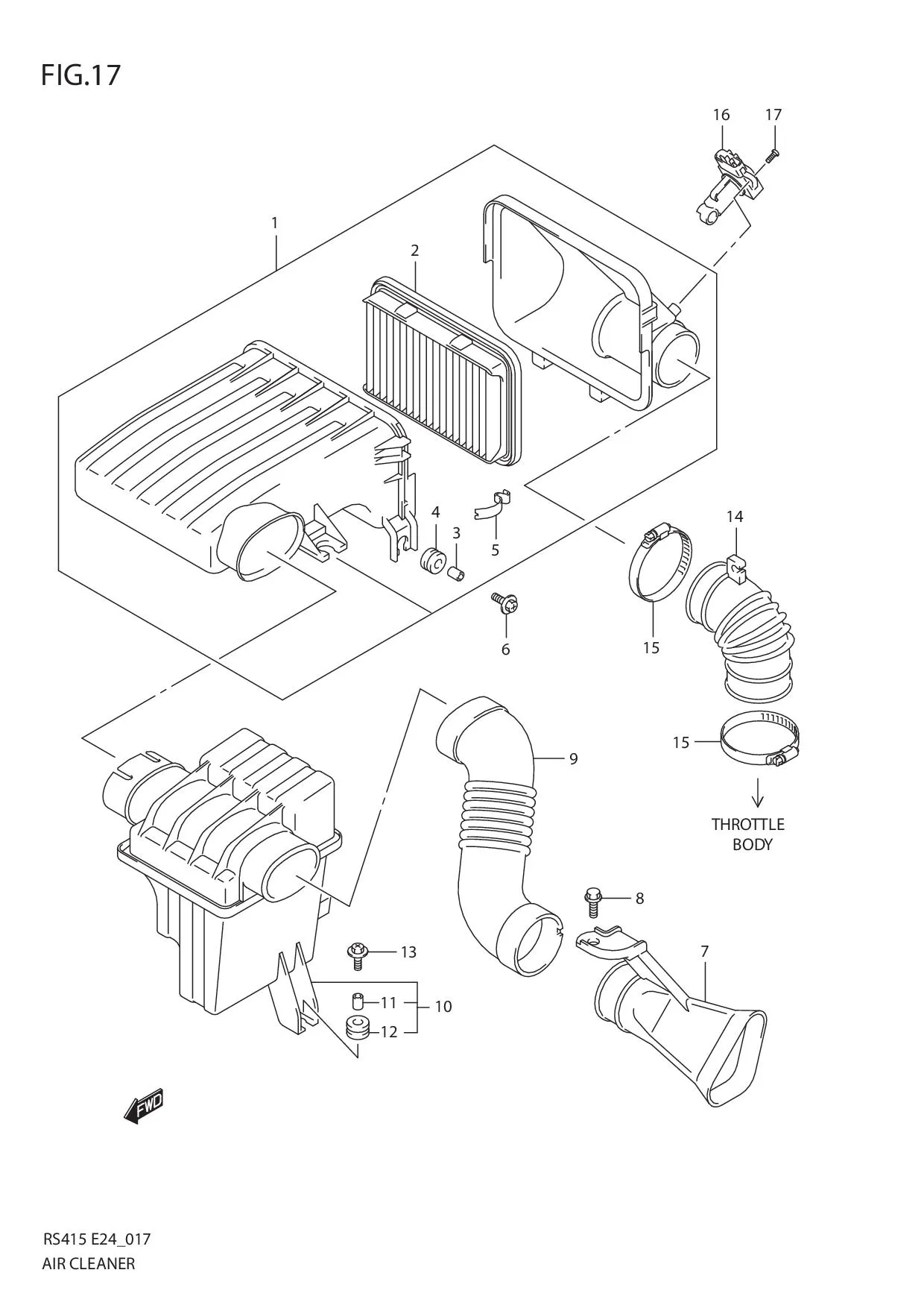FIG.17 AIR CLEANER