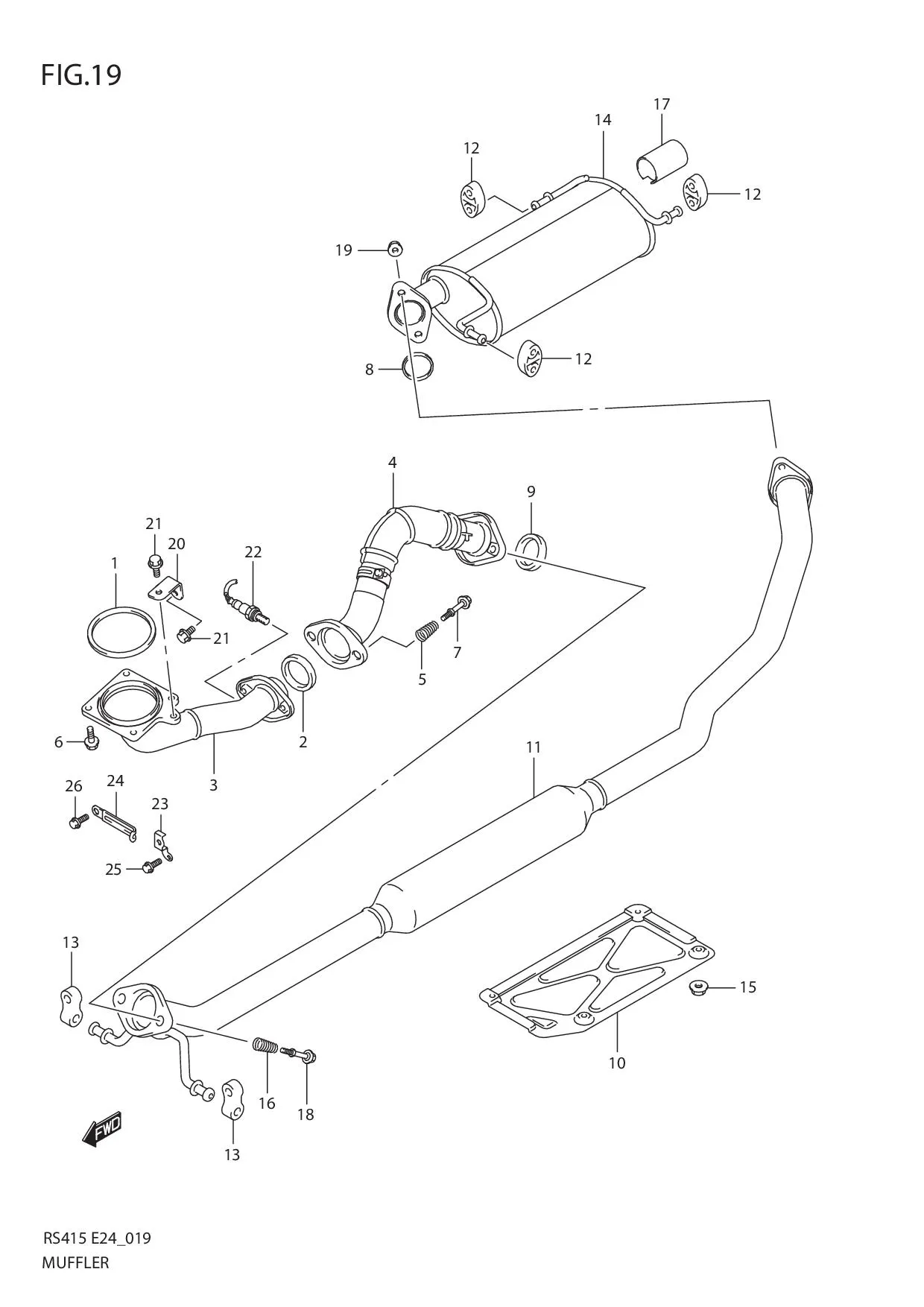 FIG.19 MUFFLER