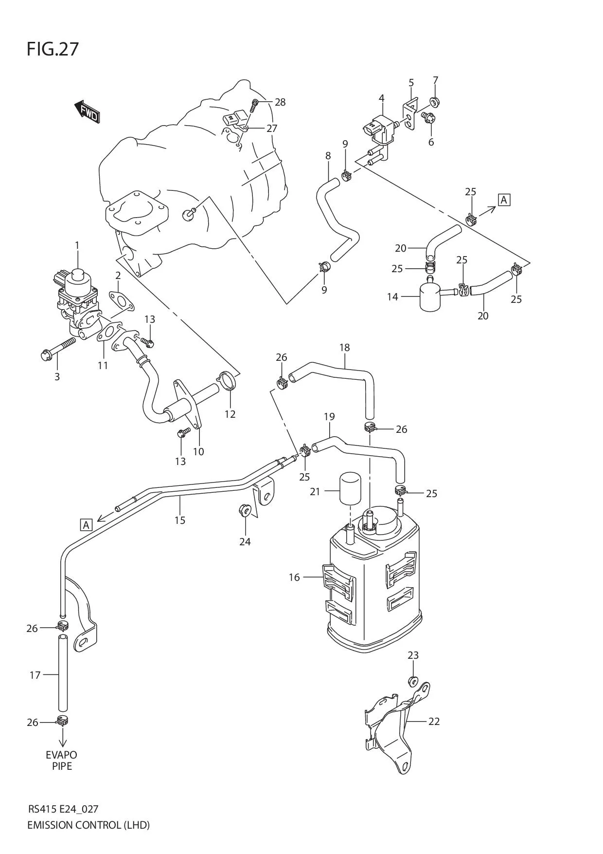 FIG.27 EMISSION CONTROL (LHD)