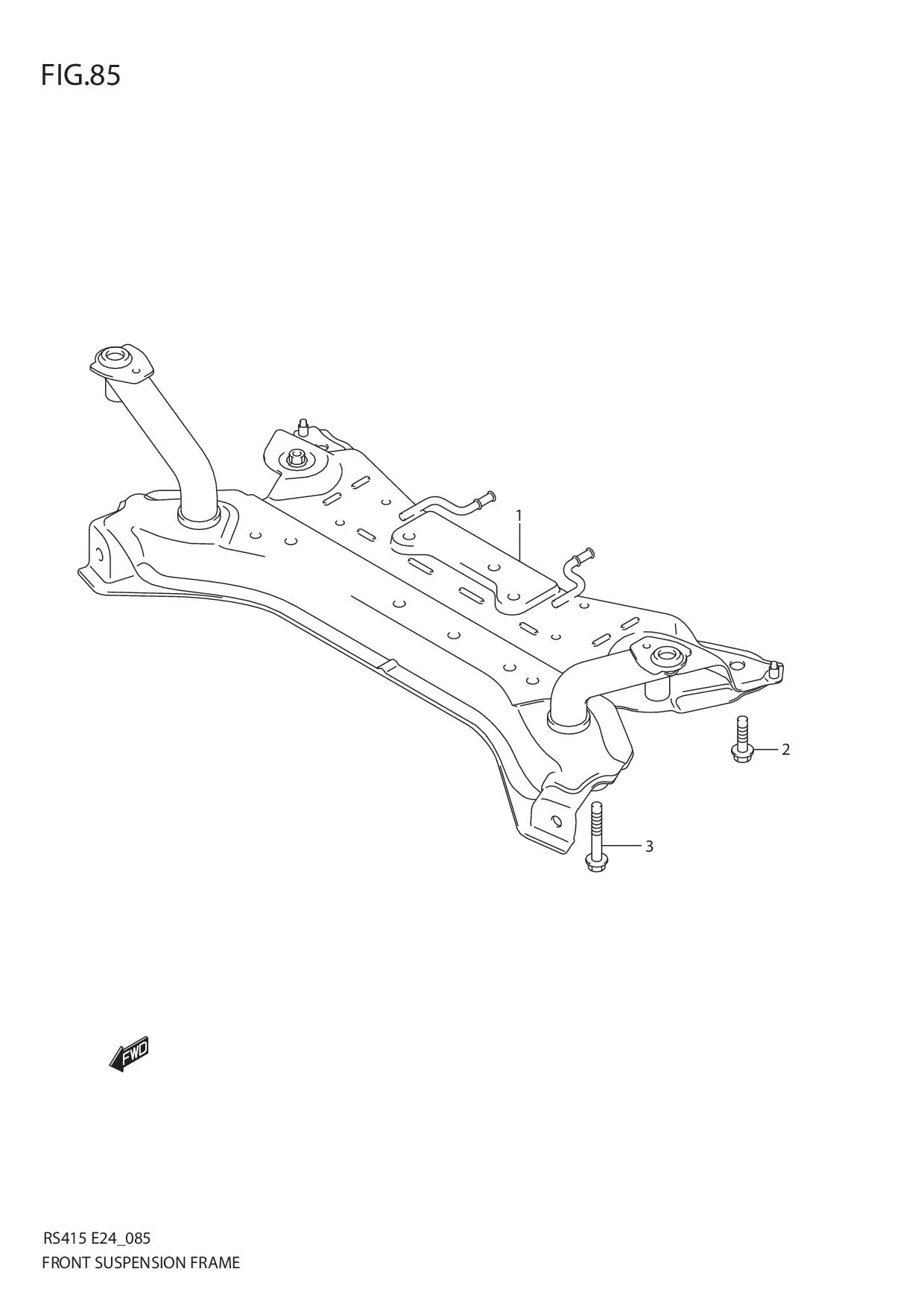 FIG.85 FRONT SUSPENSION FRAME
