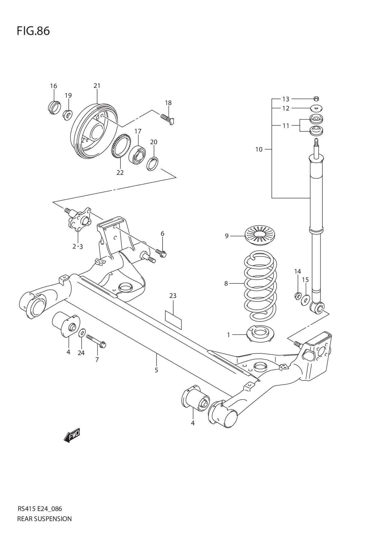 FIG.86 REAR SUSPENSION