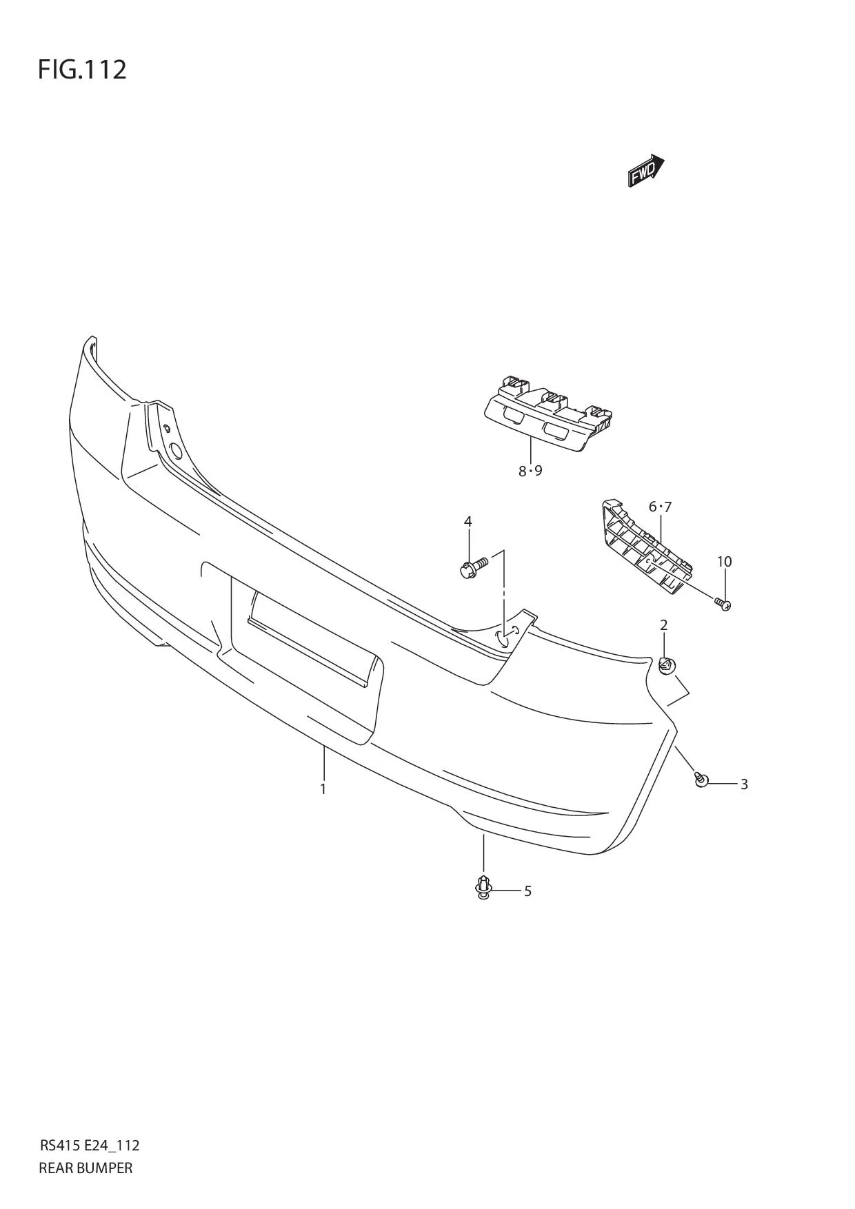FIG.112 REAR BUMPER