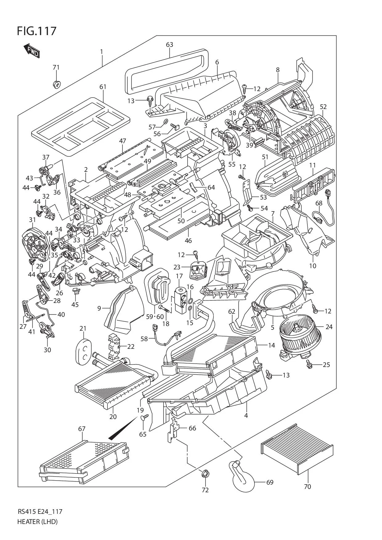 FIG.117 HEATER (LHD)