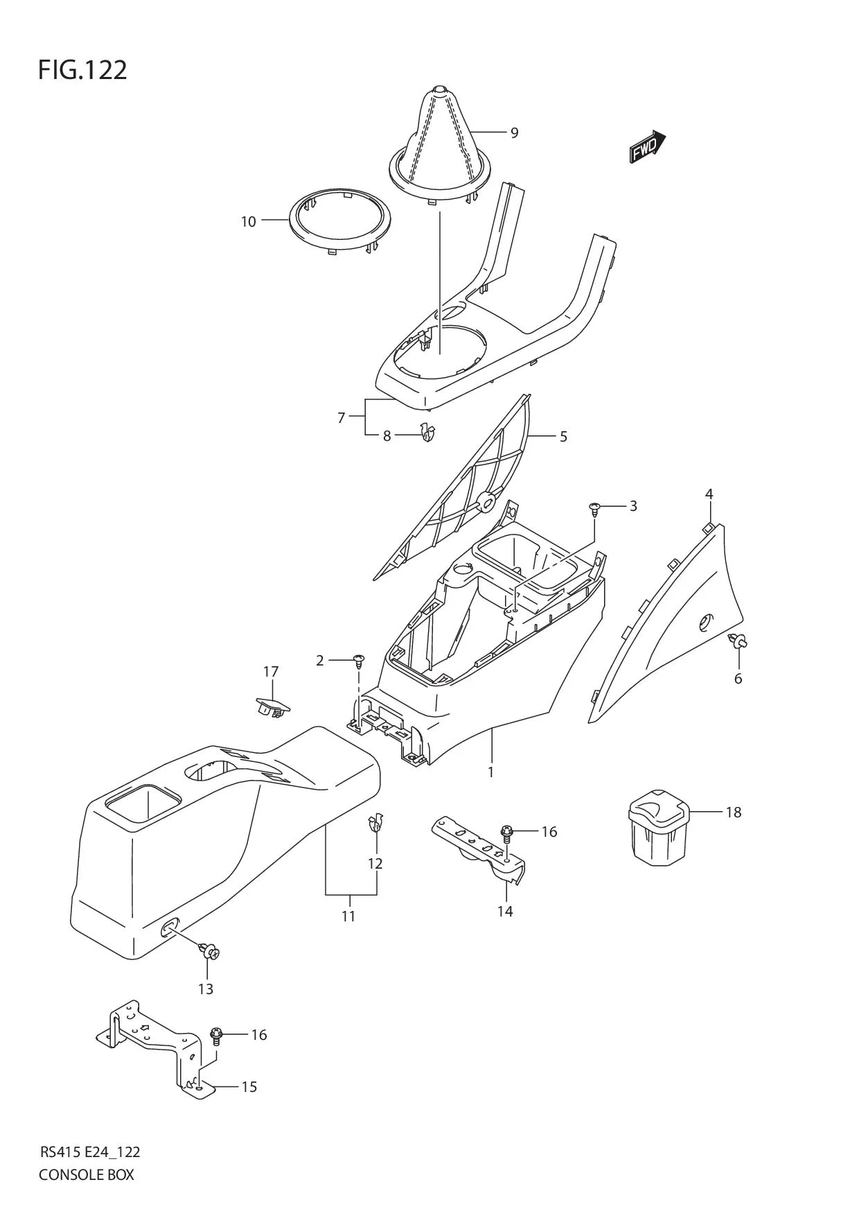 FIG.122 CONSOLE BOX