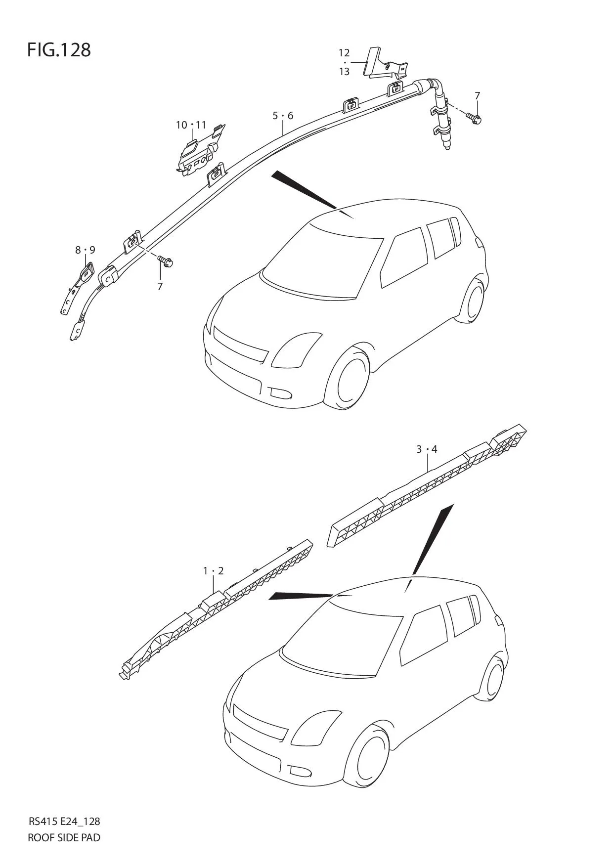 FIG.128 ROOF SIDE PAD