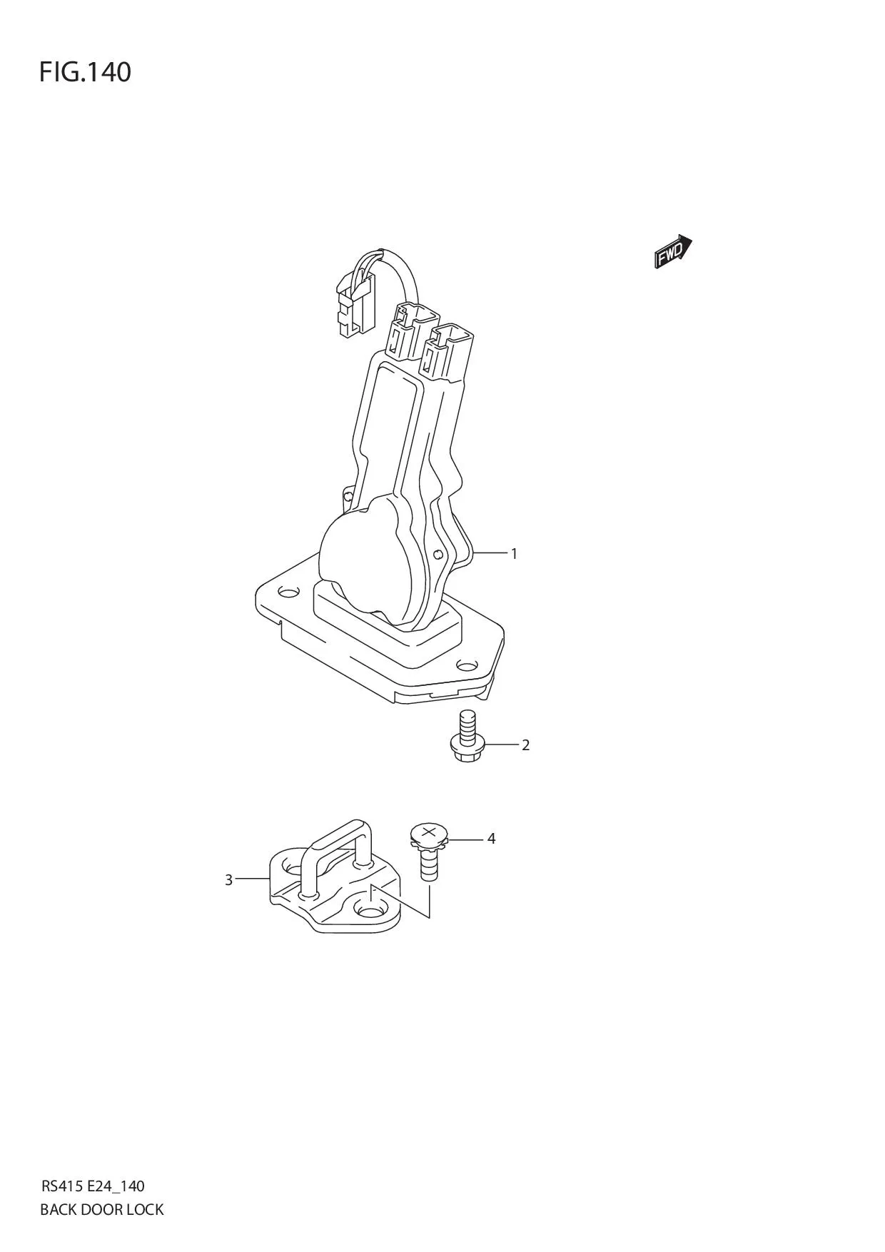 FIG.140 BACK DOOR LOCK