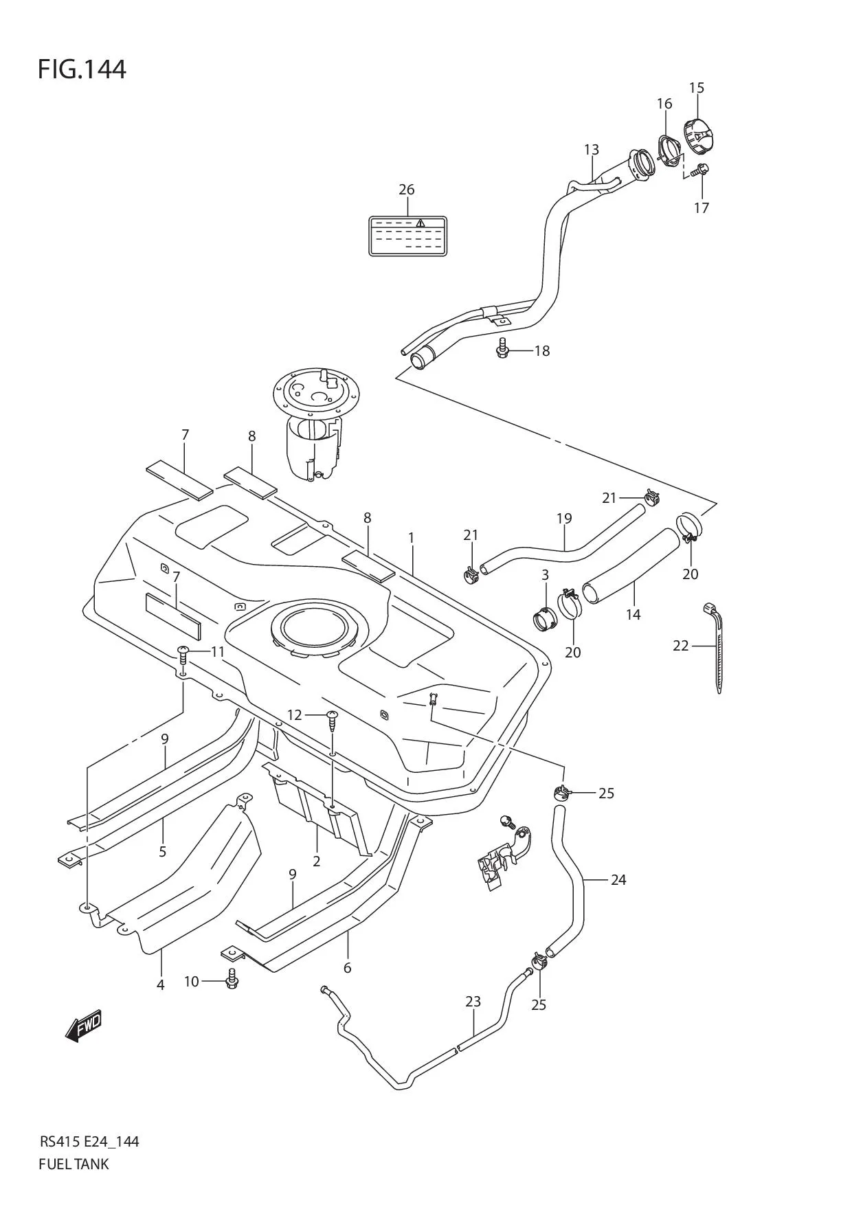 FIG.144 FUEL TANK