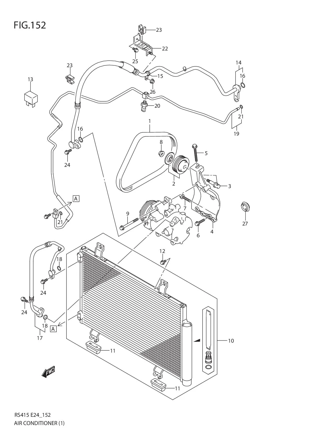 FIG.152 AIR CONDITIONER (LHD)