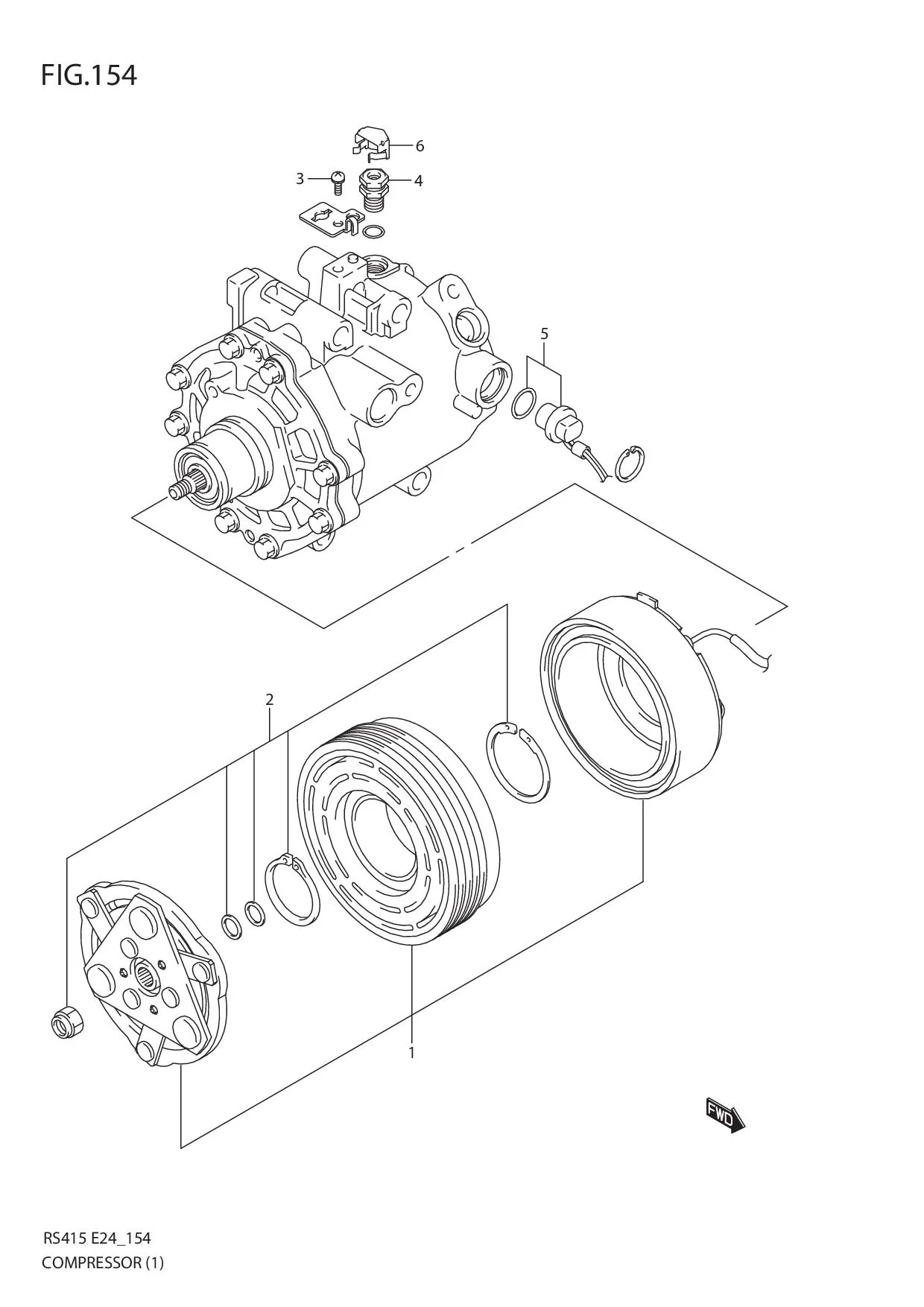 FIG.154 COMPRESSOR (LHD)