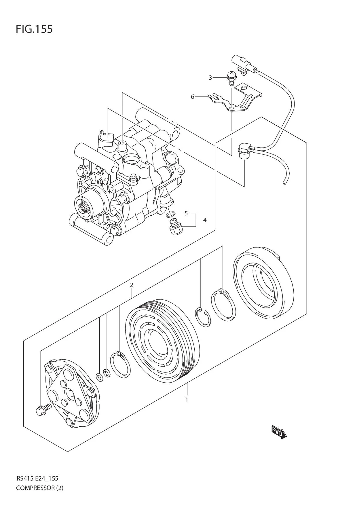 FIG.155 COMPRESSOR (RHD)