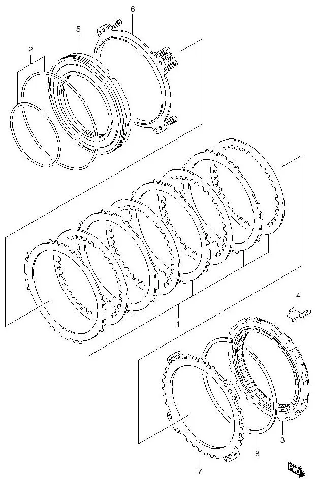 FIG.34 AT 1ST/REVERSE BRAKE (AT)