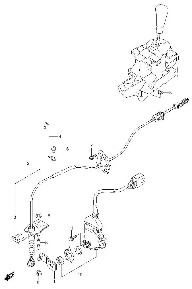 FIG.41 GEAR SHIFT CONTROL (AT)