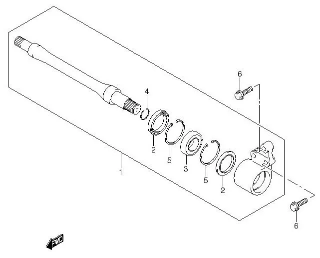 FIG.43 DRIVE SHAFT (MT)