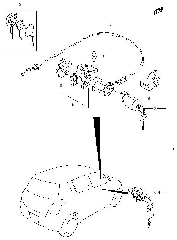 FIG.56 LOCK SET