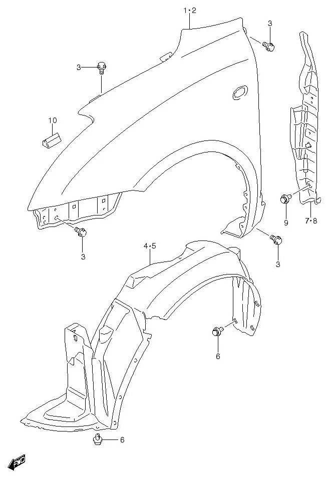 FIG.80 FRONT FENDER