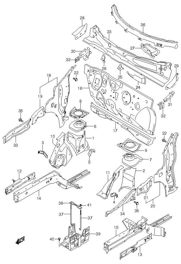 FIG.81 FRONT BODY PANEL
