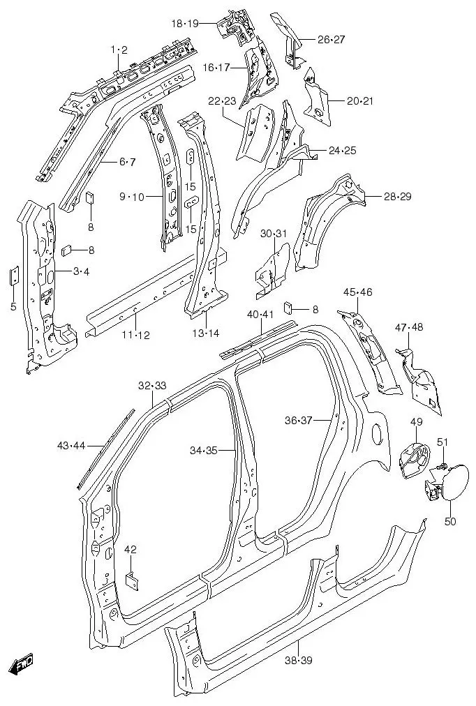 FIG.83 SIDE BODY PANEL