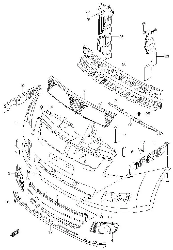 FIG.85 FRONT BUMPER