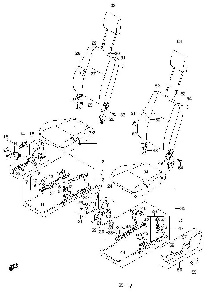 FIG.111 FRONT SEAT