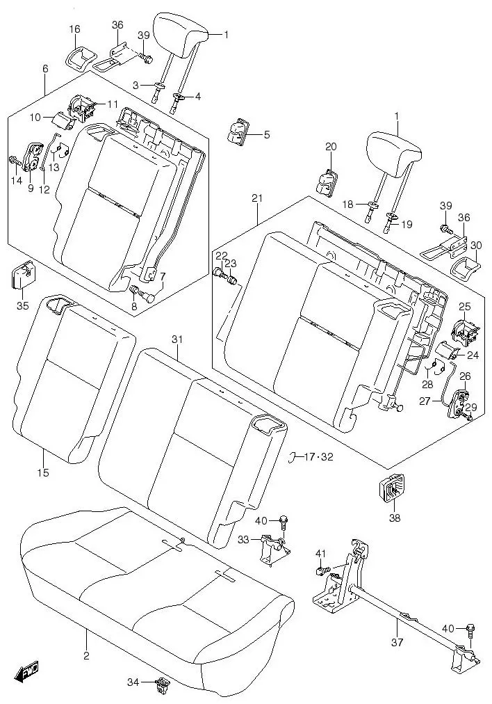 FIG.112 REAR SEAT