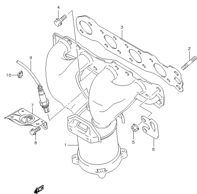 FIG.13 EXHAUST MANIFOLD