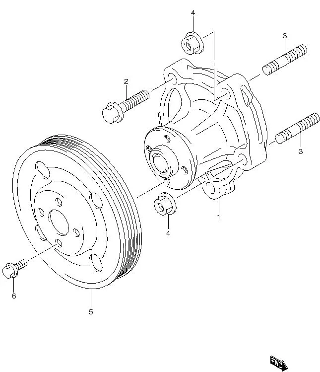 FIG.18 WATER PUMP