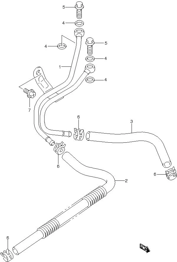 FIG.39 AT OIL COOLER HOSE (AT)
