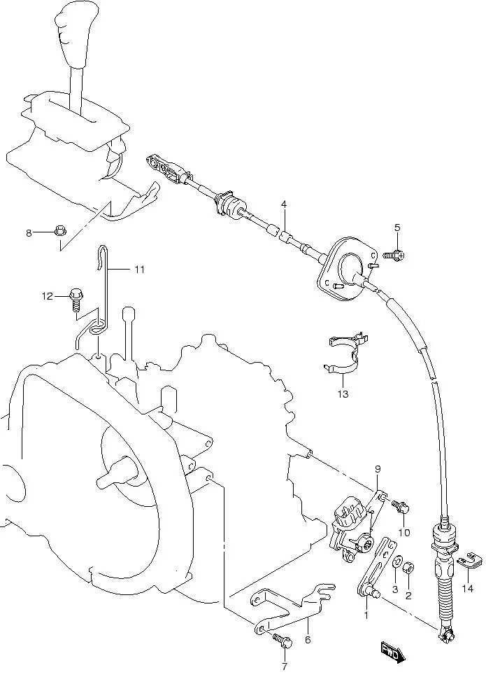 FIG.41 GEAR SHIFT CONTROL (AT)
