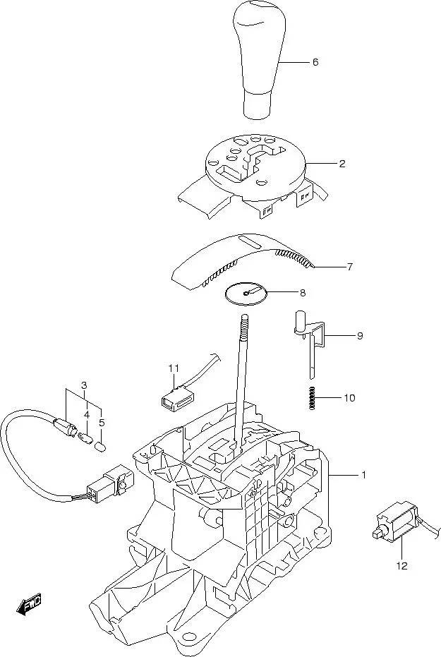 FIG.42 AT SELECT LEVER (AT)
