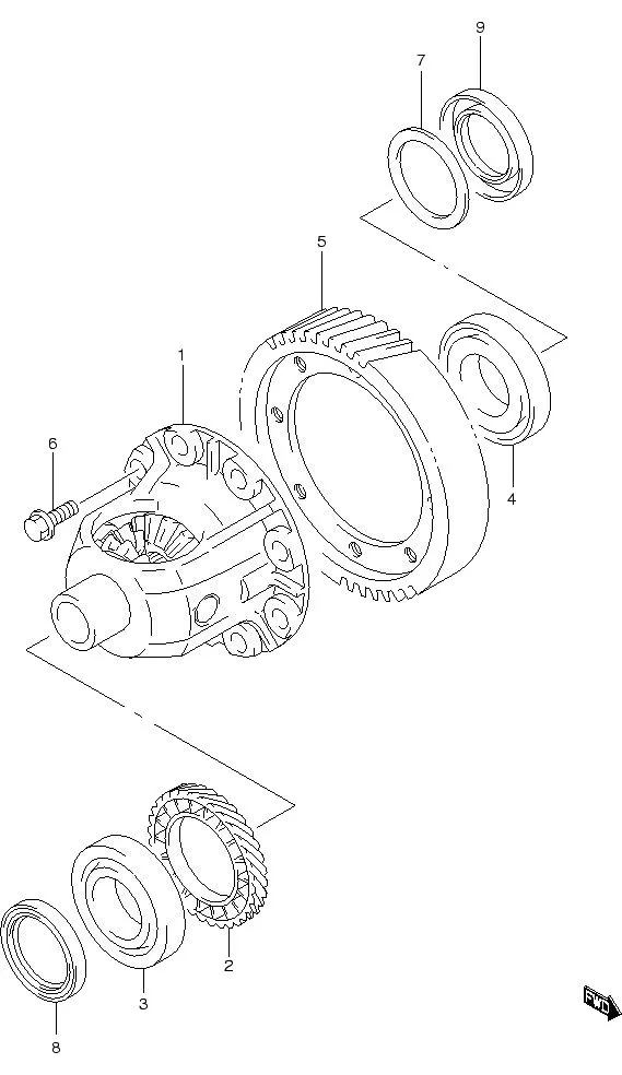 FIG.45 AT FRONT DIFF GEAR (AT)