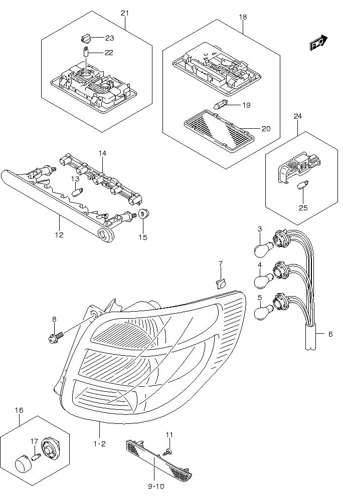 FIG.53 REAR LAMP / ROOM LAMP