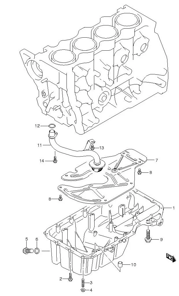 FIG.4 OIL PAN