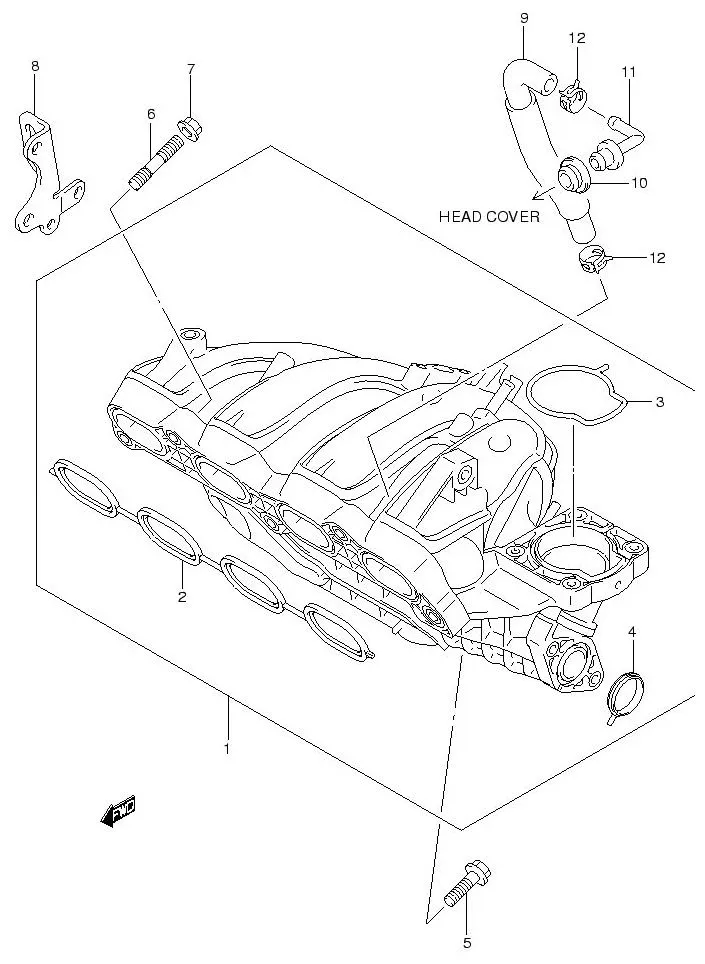 FIG.10 INTAKE MANIFOLD