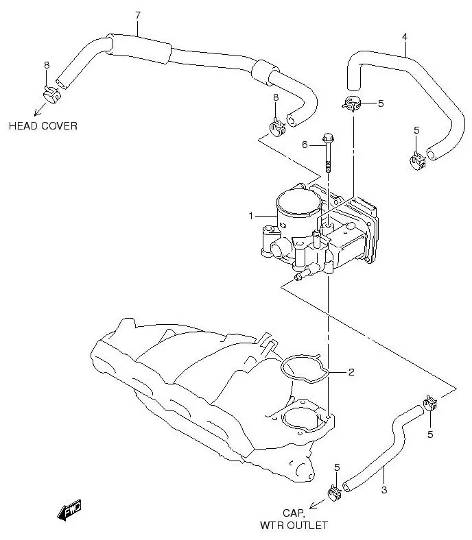 FIG.11 THROTTLE BODY