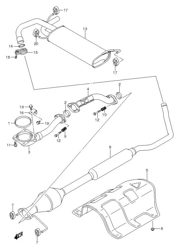 FIG.14 MUFFLER