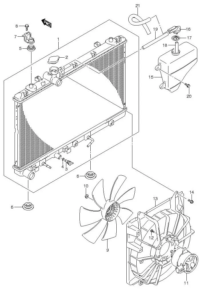 FIG.19 RADIATOR