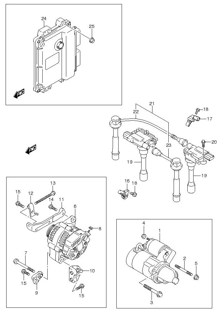 FIG.46 ENGINE ELECTRICAL