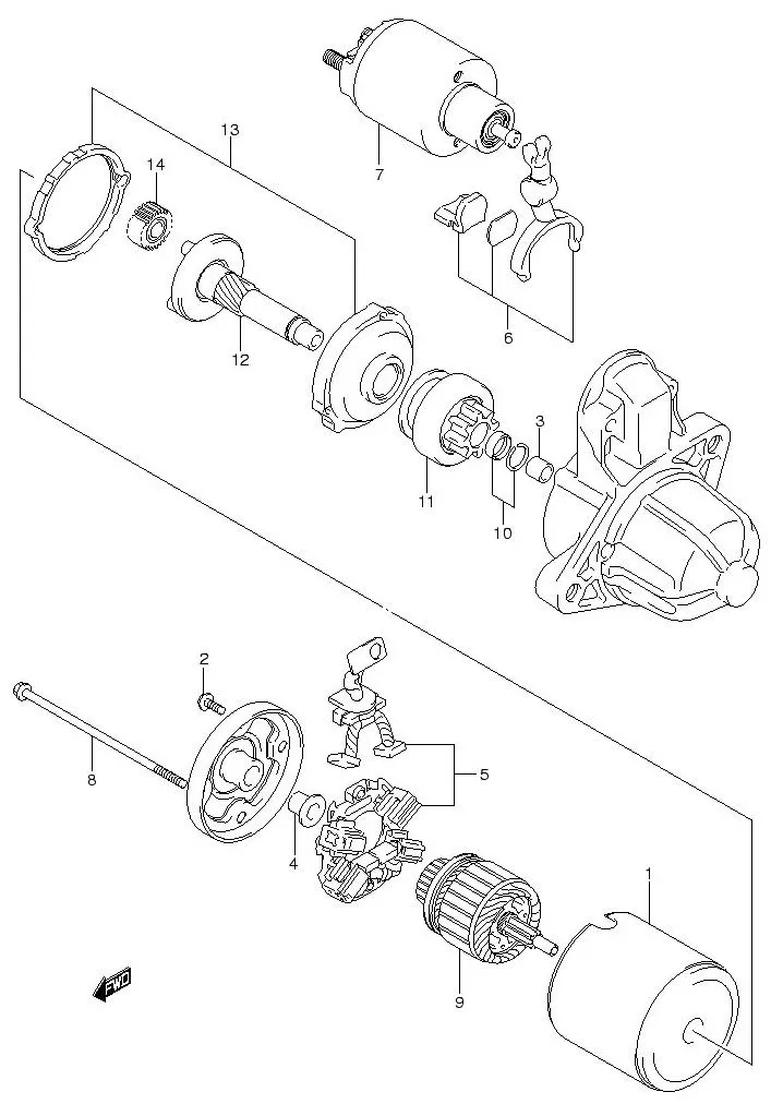 FIG.47 STARTING MOTOR